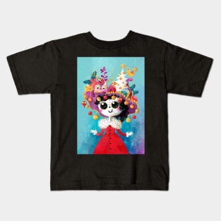 Marikita - the Christmas Crazy Cat Lady Kids T-Shirt
